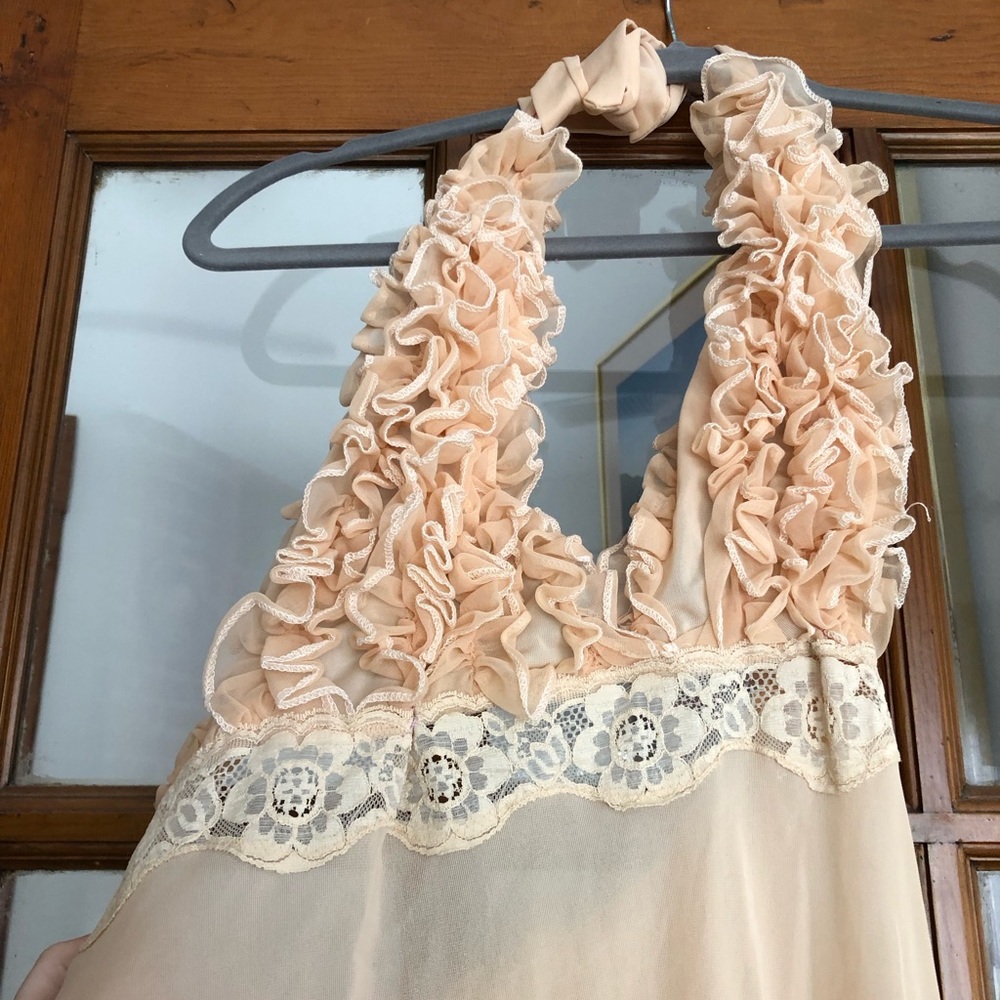 Maxi sheer vintage nightgown